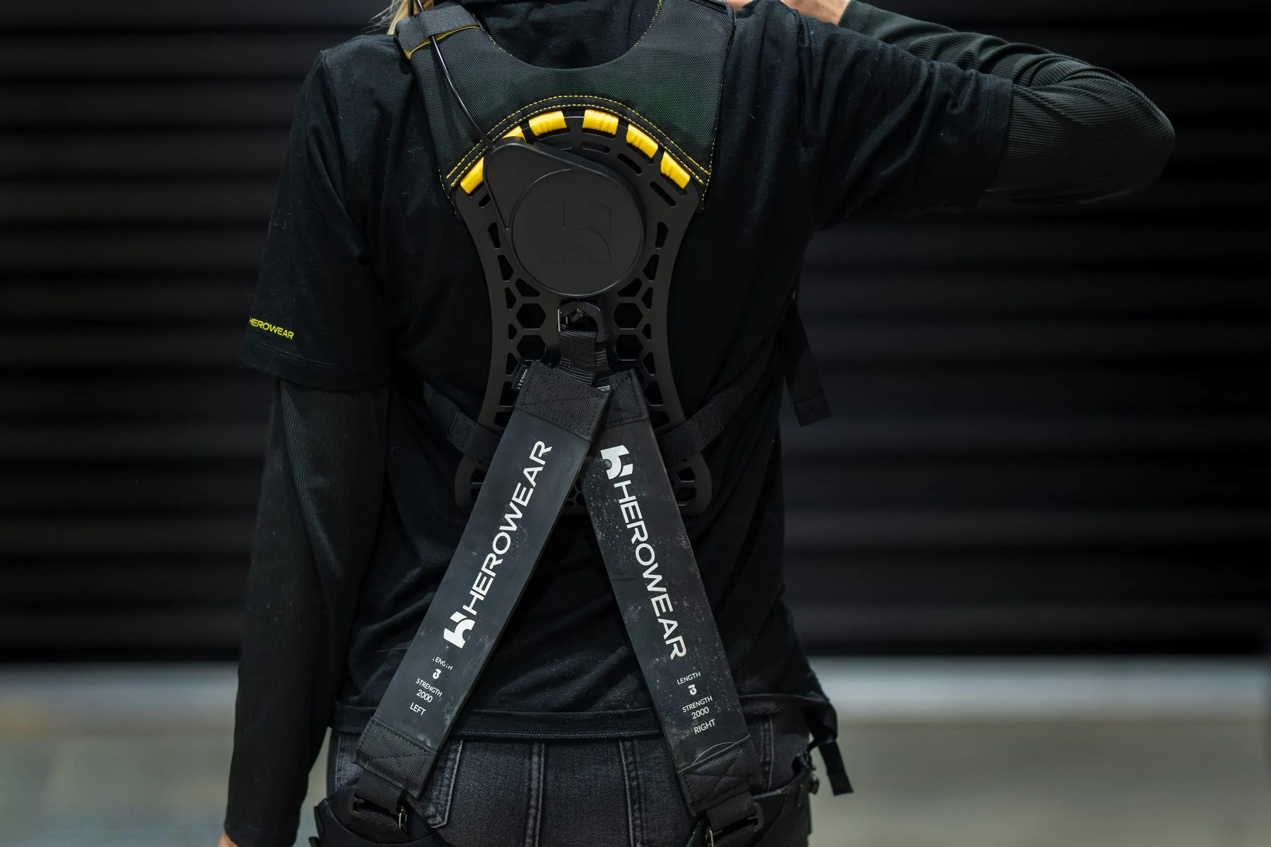 The Apex 2 back unit and shoulder straps seen from behind